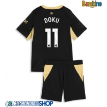 Maglie da calcio Manchester City Jeremy Doku #11 Seconda Maglia Bambino 2026-27 Manica Corta + Pantaloni corti)